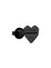 LIEBESKIND BERLIN Ohrstecker Broken Heart in schwarz
