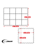 eyepower 12 Poolmatten 50x50cm in Blau