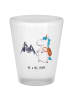 Mr. & Mrs. Panda Schnapsglas Einhorn Bergsteiger ohne Spruch in Transparent