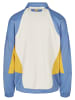 STARTER Track Jacket in plwht/hrznblu/clfrnyllw