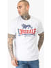Lonsdale T-Shirt "Lion Two Tone Herren T-Shirt normale Passform" in Weiß