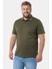 Men Plus Poloshirt in dunkles olive