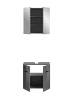 ebuy24 Badmöbelset Soft Grau 60 x 34 cm