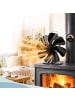 relaxdays Kaminventilator in Schwarz - (B)17 x (H)18 x (T)10 cm