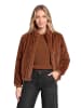 BETTY & CO Kunstfell-Jacke mit Taschen in braun