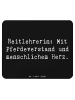 Mr. & Mrs. Panda Ostergeschenk Spruch Reitlehrerin Herz mit Spruch in Schwarz