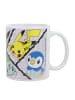 Pokémon Tasse Pikachu Schiggy Glumanda im Geschenkkarton in Weiß