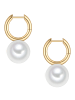 Yokoamii Ohrringe aus Messing mit Perle (synth.) in gelbgold