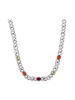 faina Necklace in Silver Multicolor