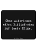 Mr. & Mrs. Panda Mouse Pad Spruch Autorin Magie mit Spruch in Schwarz