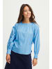 Fransa Langarmbluse FRHALI BL 1 20612672 Luftiges Blusenshirt mit Rundhalsausschnitt in Blau