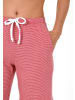 NORMANN Pyjama Bermuda kurze Hose gestreift Mix & Match in rot