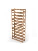 relaxdays Weinregal in Natur - (B)72,5 x (H)166 x (T)25 cm