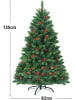 COSTWAY Künstlicher Weihnachtsbaum LED in Grün