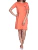 NORMANN Kurzarm Nachthemd Pfirsich Übergröße in orange