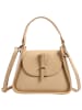 Florence Florence Schultertasche Leder beige, camel ca. 26cm