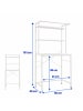 relaxdays Waschmaschinenschrank in Weiß - (B)66 x (H)161 x (T)40 cm