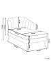 Beliani Chaiselongue ALLIER in Beige/Schwarz - (W) 150 x (H) 75 x (L) 76 cm rechtsseitig