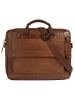 SPIKES & SPARROW Aktentasche echt Leder in cognac