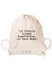 Mr. & Mrs. Panda Gym-Rucksack Ich brauche keinen Superhelden....... in Creme
