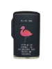 Mr. & Mrs. Panda Feuerzeug Flamingo Classic mit Spruch in Schwarz