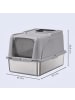 Feandrea Katzenklo Boxal in Taubengrau - (B)40 x (H)36.5 x (T)61 cm