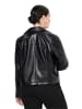 Ulla Popken Lederjacke in schwarz