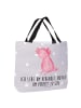 Mr. & Mrs. Panda Tasche Axolotl Niedlich mit Spruch in Grau Pastell