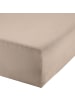 REDBEST Single-Jersey Boxspring-Spannbettlaken Denver in beige