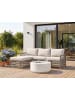 Beliani 2-tlg Gartensofa OFENA in Grau/Beige