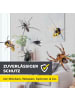 EASYmaxx Moskitonetz Fenster 4er-Set 150x180cm schwarz mit Klettverschluss Transparent