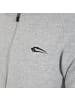 SMILODOX Zip Hoodie Miran in Grau Melange