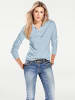 Heine Polopullover in bleu