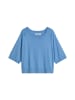Marc O'Polo DENIM Kurzarm-Pullover relaxed in Flaxflower Blue