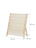 relaxdays Bücherregal Kinder in Weiß/ Natur - (B)75 x (H)80 x (T)30 cm