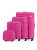 Wittchen 4tlg. Koffer Set GROOVE Line Collection in Pink