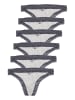 Like It 6er Pack Damen String in anthrazit