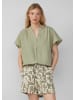 QS Bluse in 7297_helles olivgrün