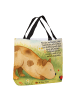 Mr. & Mrs. Panda Shopper Hund Marienkäfer Design mit Spruch in Weiß