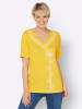 Sieh an! V-Shirt in sonnengelb