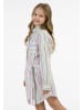 myMo KIDS Hemdblusenkleid in Weiss Mehrfarbige Streifen