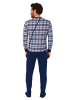 NORMANN Pflegeoverall langarm EteileSchlafanzug Reissverschluss - 83661 in blau
