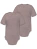 Normani Outdoor Sports Normani Outdoor Sports 2er Set Baby Unisex Merino Kurzarm Body mit Druckknopf in Rosa