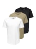 ONLY & SONS T-Shirt ONSBENNE in Beige / schwarz / weiß