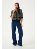 Kaffe Strickjacke KAbirte Regular fit in Black/Turtledove Check Knit