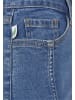 Urban Classics Urban Classics Damen Ladies Organic Stretch Button Denim Skirt in clearblue washed