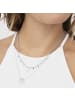 Luxenter Halskette aus 925er Sterlingsilber mit glänzendem Zirkonia, rhodiniert