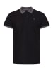 BLEND Poloshirt in schwarz