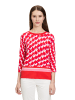 Betty Barclay Basic-Strickpullover mit Print in Rot/Weiß