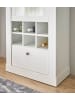 Furn.Design Vitrine weiß Pinie Landhaus, Vitrinenschrank 70 x 201 cm, Soft-Close-Funktion